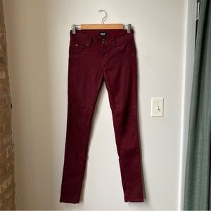 Hudson Jeans Deep Red Denim size 24